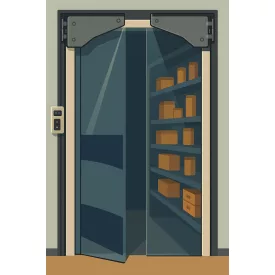 Konyhai lengőajtó L 96-102 cm / 2 mm