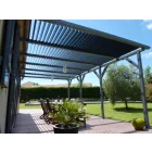 Alumínium tető pergola szett szürke - 5 lamella