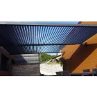 Alumínium tető pergola szett szürke - 5 lamella