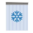 Fagyálló bordázott PVC hőfüggöny 3260 × 3050 mm