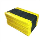 ESD álláskönnyítő szőnyeg 450 × 610 × 17 mm – fekete/sárga