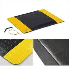 ESD álláskönnyítő szőnyeg 450 × 610 × 17 mm – fekete/sárga