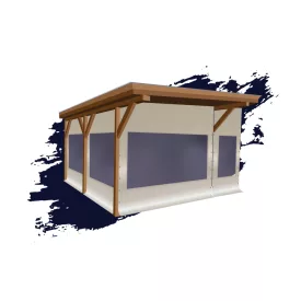 KÉSZRE GYÁRTOTT TERASZ PONYVA - ablakkal