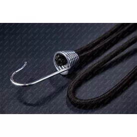 Ponyvafeszítő fém kampóval ezüst 250 mm