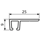 Kefetömítés 25 mm-es sörtével / 2 m