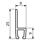 Kefetömítés 40 mm-es sörtével / 2 m