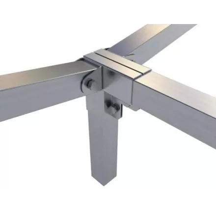 Rögzítő konzol sarokidom "L" + dupla állítható oldal 5×5 cm