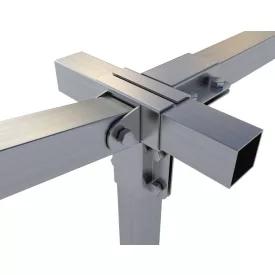   Rögzítő konzol dupla "T" + állítható és egyenes oldal 5×5 cm