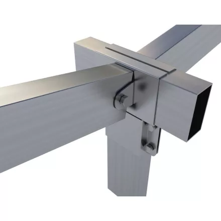 Rögzítő konzol dupla "T" + állítható oldal 10×5 cm