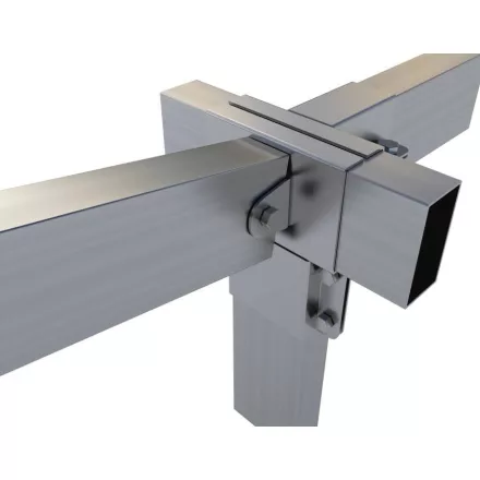 Rögzítő konzol "T" + állítható és egyenes oldal 10×5 cm