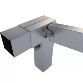   Rögzítő konzol sarokidom "L" + bal oldalt állítható 10×5 cm / 10×10 cm