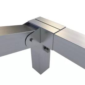   Rögzítő konzol sarokidom "L" jobb oldalt állítható 10×10 cm