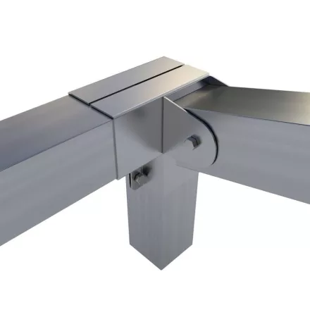 Rögzítő konzol sarokidom "L" bal oldalt állítható 10×10 cm