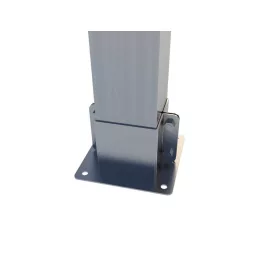 Rögzítő konzol talpelem, oldalt csavaros 10×10 cm