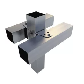   Rögzítő konzol dupla függesztett kereszt csatlakozó 10×10 cm