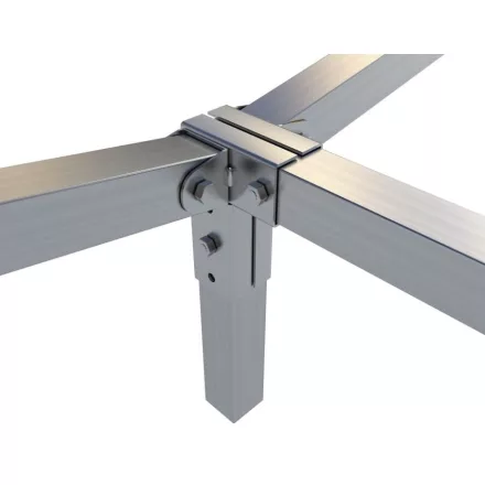 Rögzítő konzol sarokidom "L" + dupla állítható oldal 2,5×2,5 cm