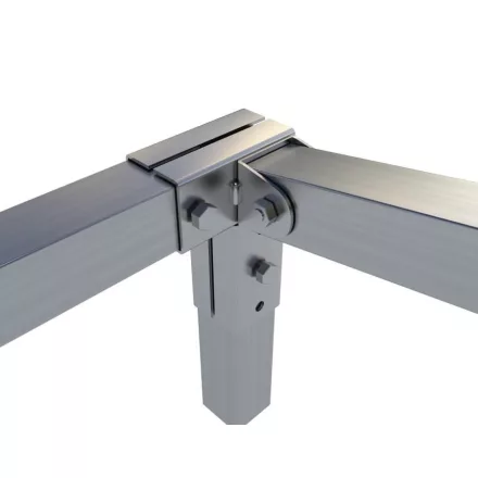 Rögzítő konzol sarokidom "L" jobb oldalt állítható 2,5×2,5 cm