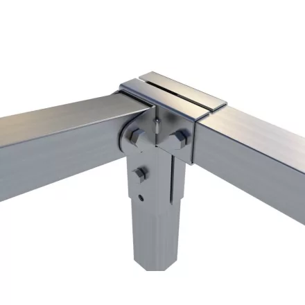 Rögzítő konzol sarokidom "L" bal oldalt állítható 2,5×2,5 cm