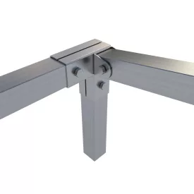   Rögzítő konzol sarokidom "L" + jobb oldalt állítható 5×5 cm