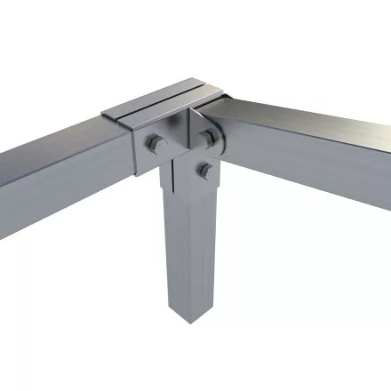 Rögzítő konzol sarokidom "L" + jobb oldalt állítható 5×5 cm