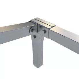   Rögzítő konzol sarokidom "L" + bal oldalt állítható 5×5 cm 