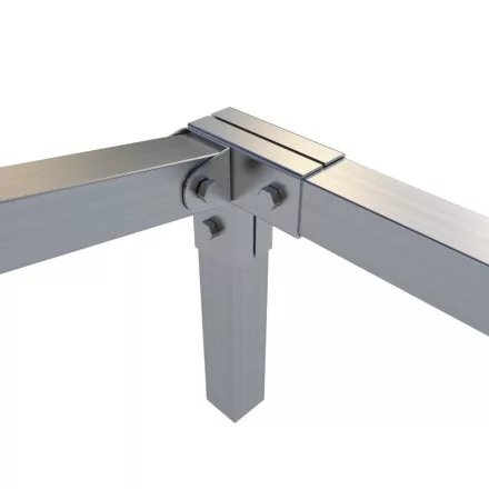 Rögzítő konzol sarokidom "L" + bal oldalt állítható 5×5 cm 