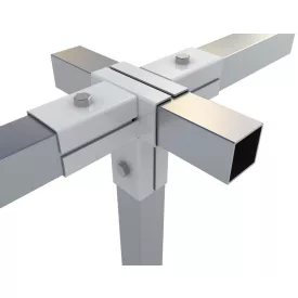   Rögzítő konzol dupla "T" egyenes kimenettel 5×5 cm