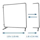 Kihúzható hegesztő paraván ponyvával